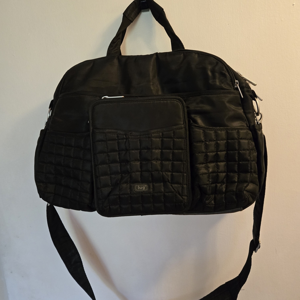 Lug Black Quilted Duffle Bag